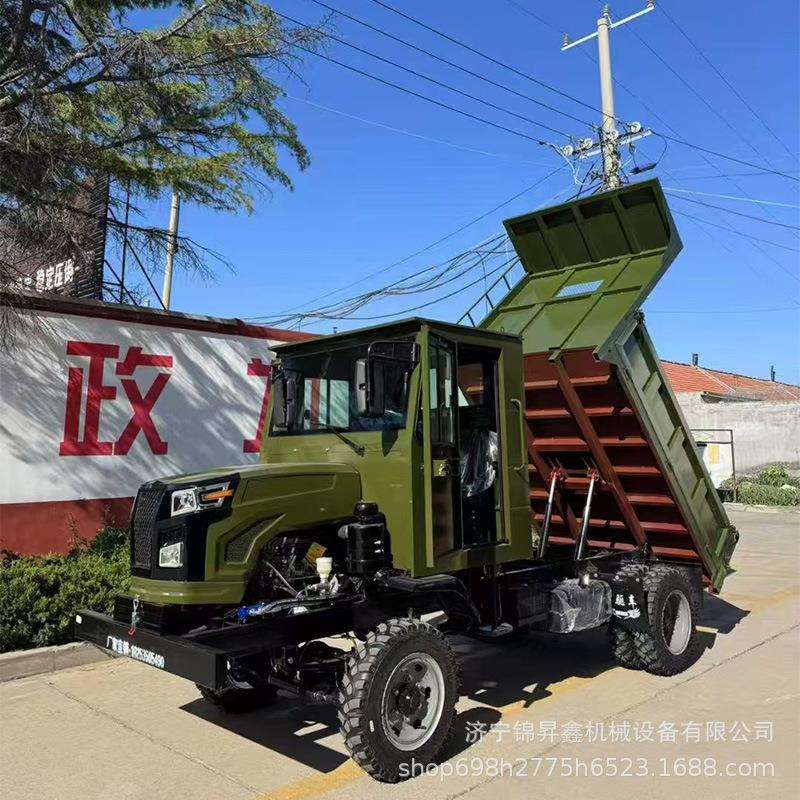 六轮六驱爬山王全地形四驱运输车四不像农用车柴油四轮翻斗自卸车