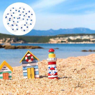 10 Pcs Beach Mini Life Buoy Swim Ring Plaything House Props