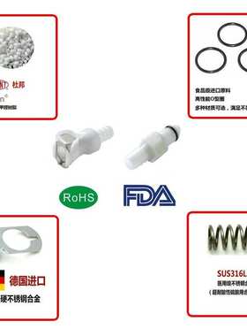 NCZ|RS-LC系列不锈钢快速接头穿板宝塔母座16004 16005 16006液冷