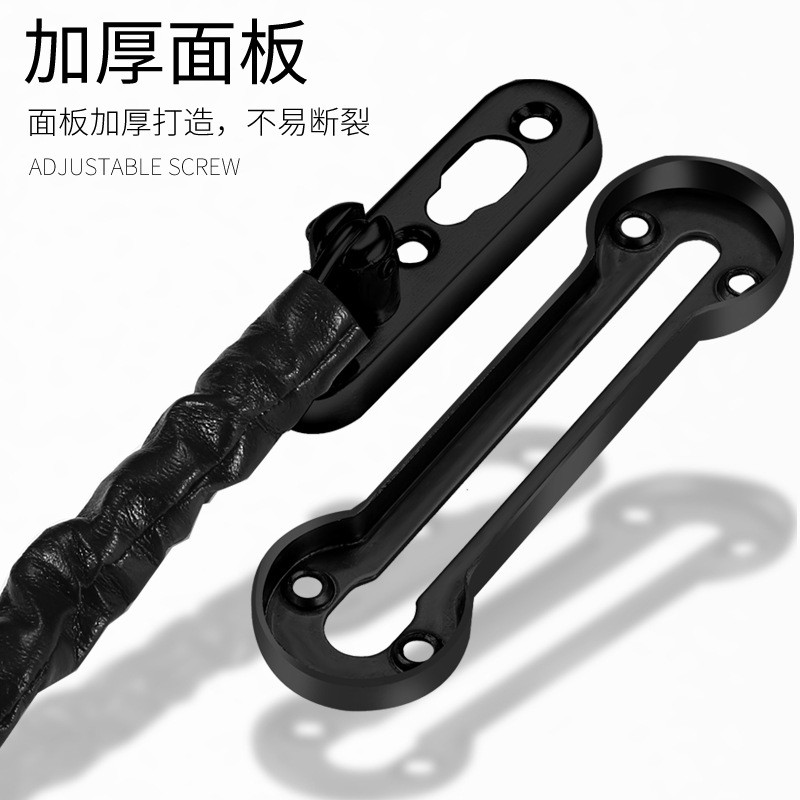 不锈钢防盗佐致（收链房内反锁安全防盗扣宾馆防门贼黑色插销门酒