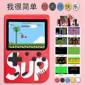 跑酷闯关游戏机连接电视400合1双打冒险岛掌机经典 彩色掌上