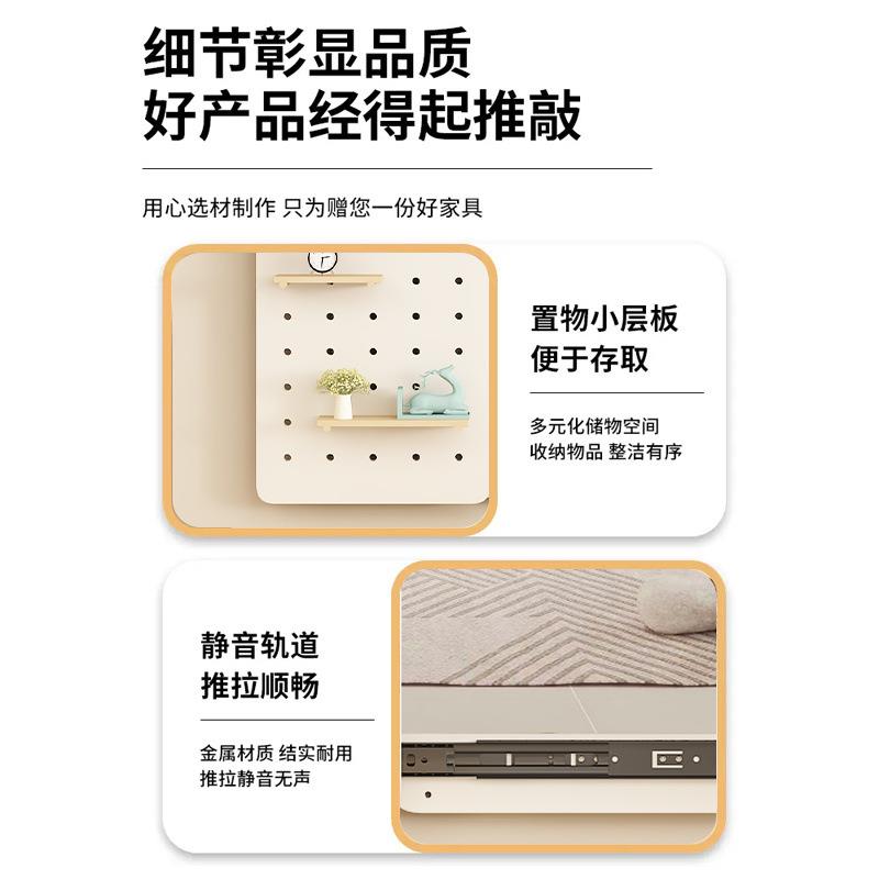隐形厅穿衣镜壁挂实置木洞洞板出租MUQ房推拉全身客衣帽架家镜用