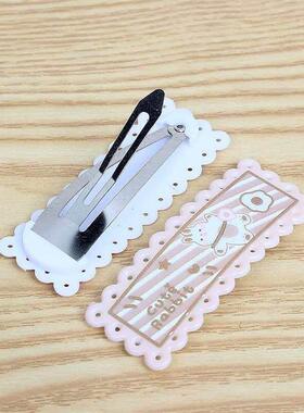 Cute Lace Childrens Hairpin Simple Curry Cartoon BB Clip 3