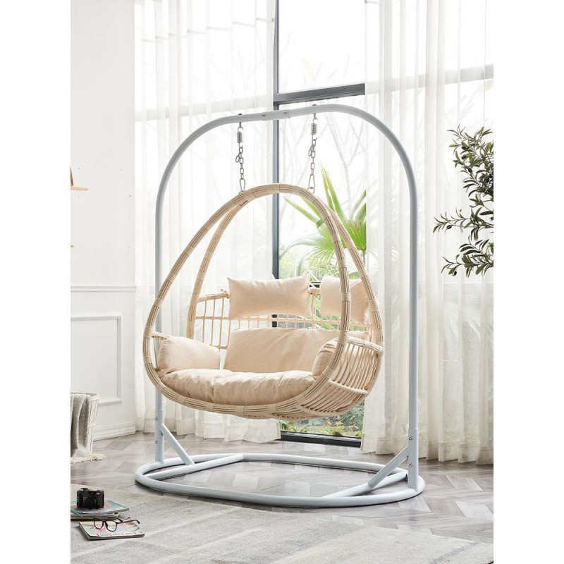 双人吊篮藤椅室内秋千家用可躺吊床椅子阳台休闲椅网红摇篮椅吊椅