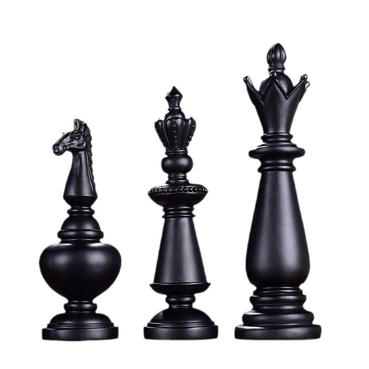 北欧三件套国际象棋书房办公室个性摆件现代简约家居装饰工艺品