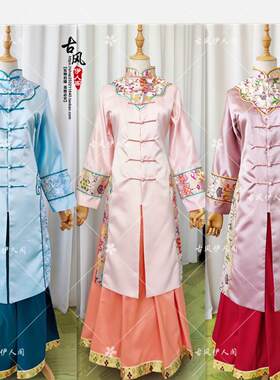 中国风中式婚礼喜娘服民国晚清秀禾服女主持人古装执礼服婚礼策划