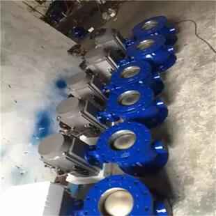 法兰球阀 式 DYQ640F 16CDN80单双作用偏心半气动球阀上装