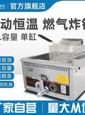 燃气台式油炸炉油炸机油炸锅速热油炸鸡排薯条机电加热食品级速食