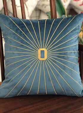 高端现代轻奢抱厅ABQ枕样枕板房客沙发靠床头椅子靠垫欧式经典真