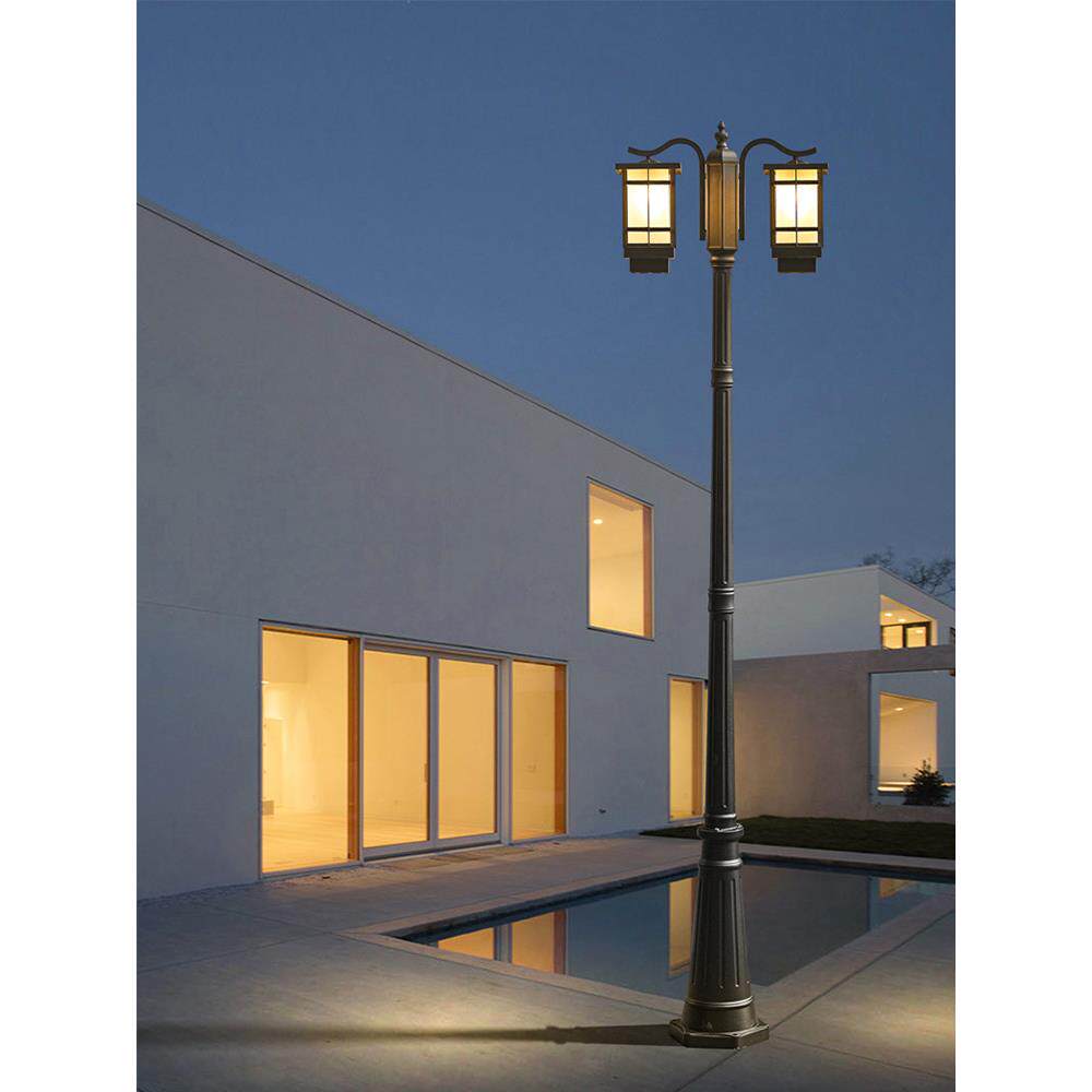 户外庭院灯防水led高杆小区花园双头路灯公园广场别墅园林景观灯