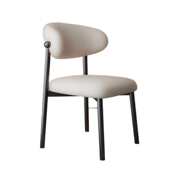 餐椅家用餐桌靠背凳子轻奢高级出租房用餐厅意式 铁艺简约梳妆椅子