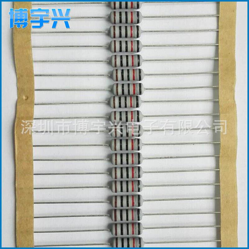 绕线保险丝电阻5色环电阻直插电阻1/2W抗雷击3KV