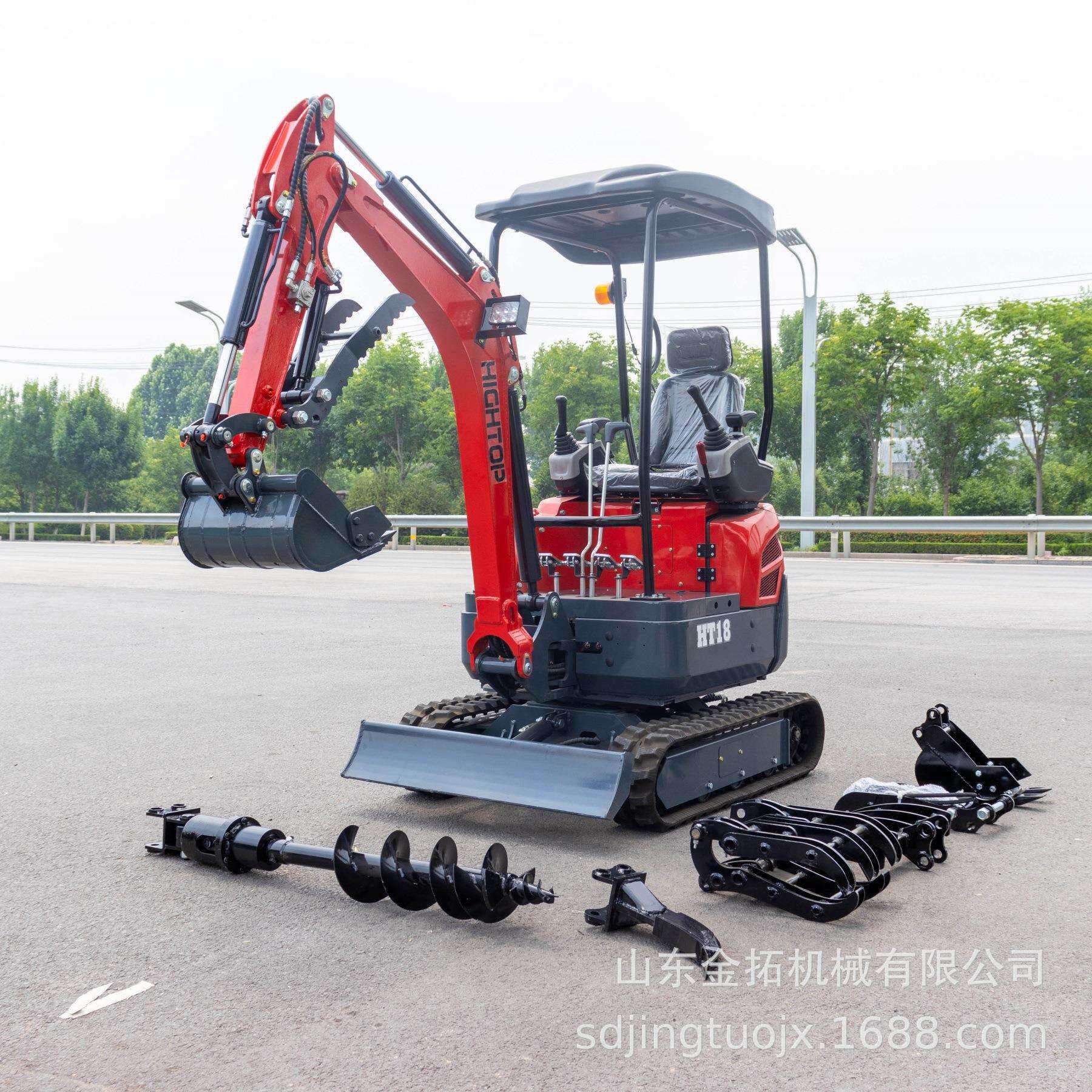 出口多功能小型挖掘机18型履带式挖掘机出口欧美迷你家用挖掘机