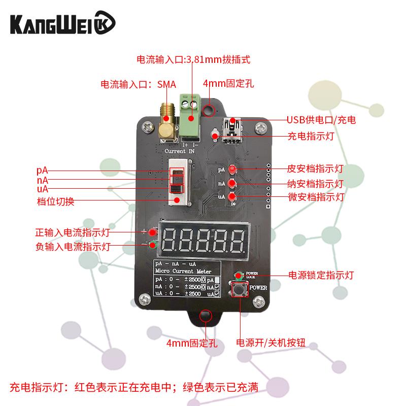 微纳电流表皮安毫安pAnAu