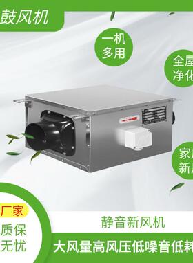 静音风机DPT-15-46B600m3/h195pa中央室内新风换气正压送排风