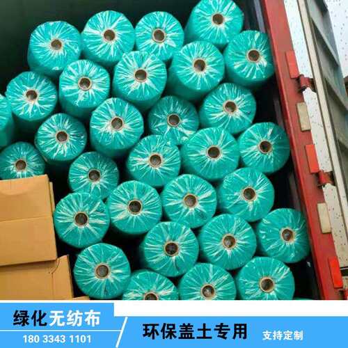 深圳现货绿色无纺布园林绿化盖草边坡防风盖土临时用