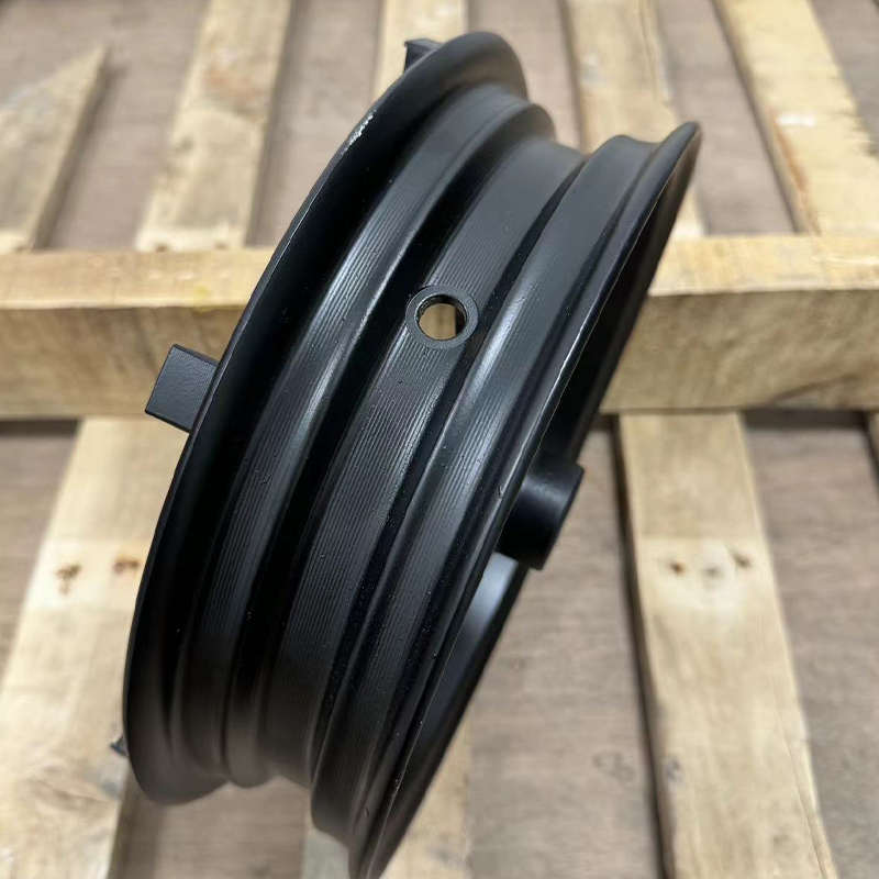 深远009电动车前轮毂反刹碟刹前轮钢圈10寸300-10反扣碟刹铝轮毂