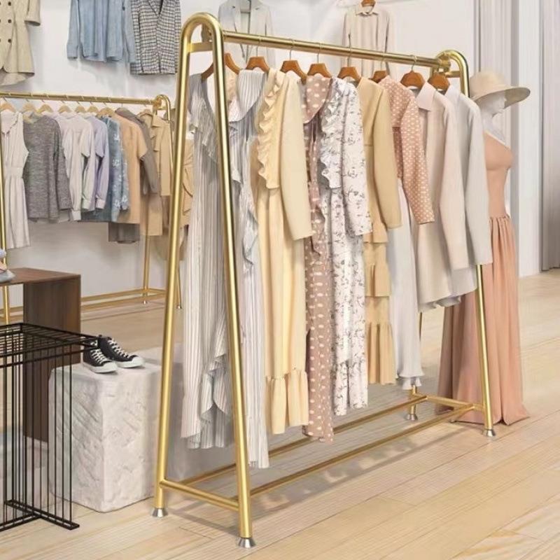 服装店展示架室内落地挂衣架加粗厚男加女服店衣上海奔鹏帽架子境