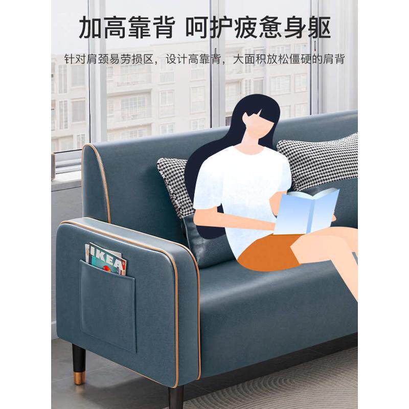 布艺沙发客厅小户型现代简约双人小沙发出租房用经济型公寓小沙发