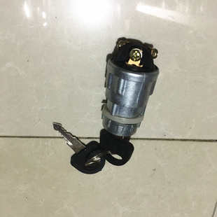汽车叉车货车农用车点火开关JK 纯铜脚点火锁带钥匙 423 启动开关