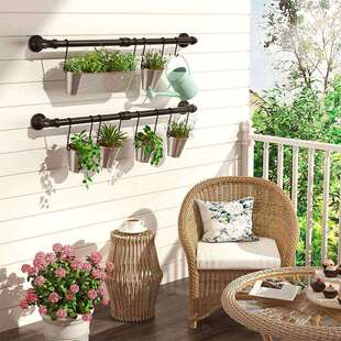 上墙打孔锅架可拆卸悬挂栏厨房锅盖用具挂钩创意黑色壁挂式