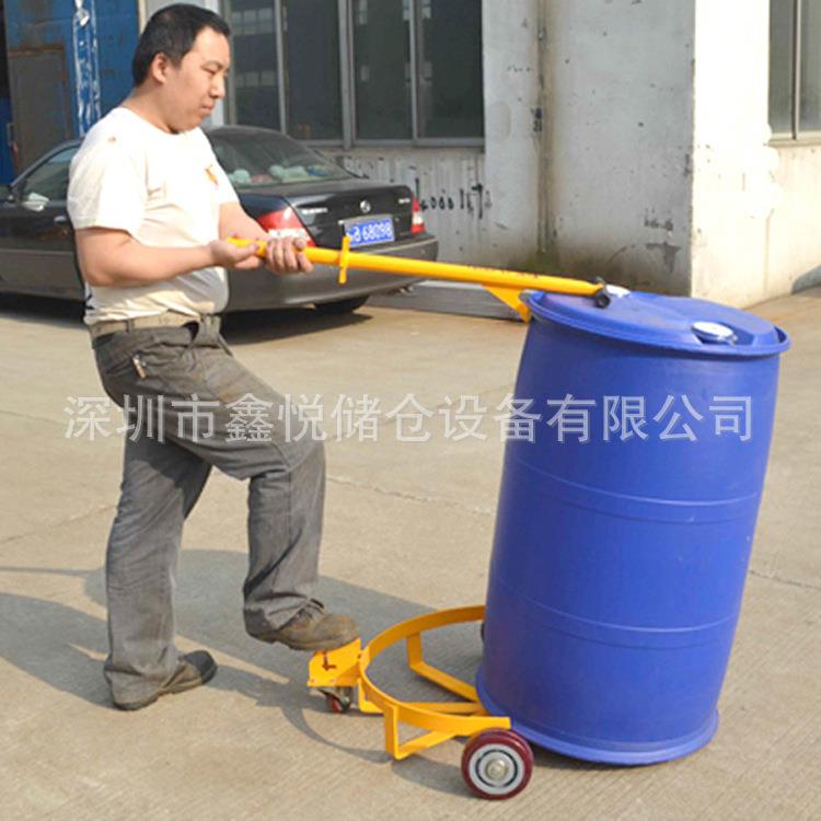 低位手推油桶搬运车简易手动油桶车咬嘴油桶搬运夹