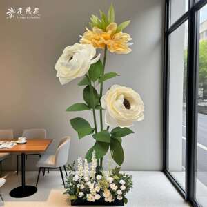 花飞花巨型纸艺花活动布置店铺装饰商场美陈室内花艺造景手工纸花