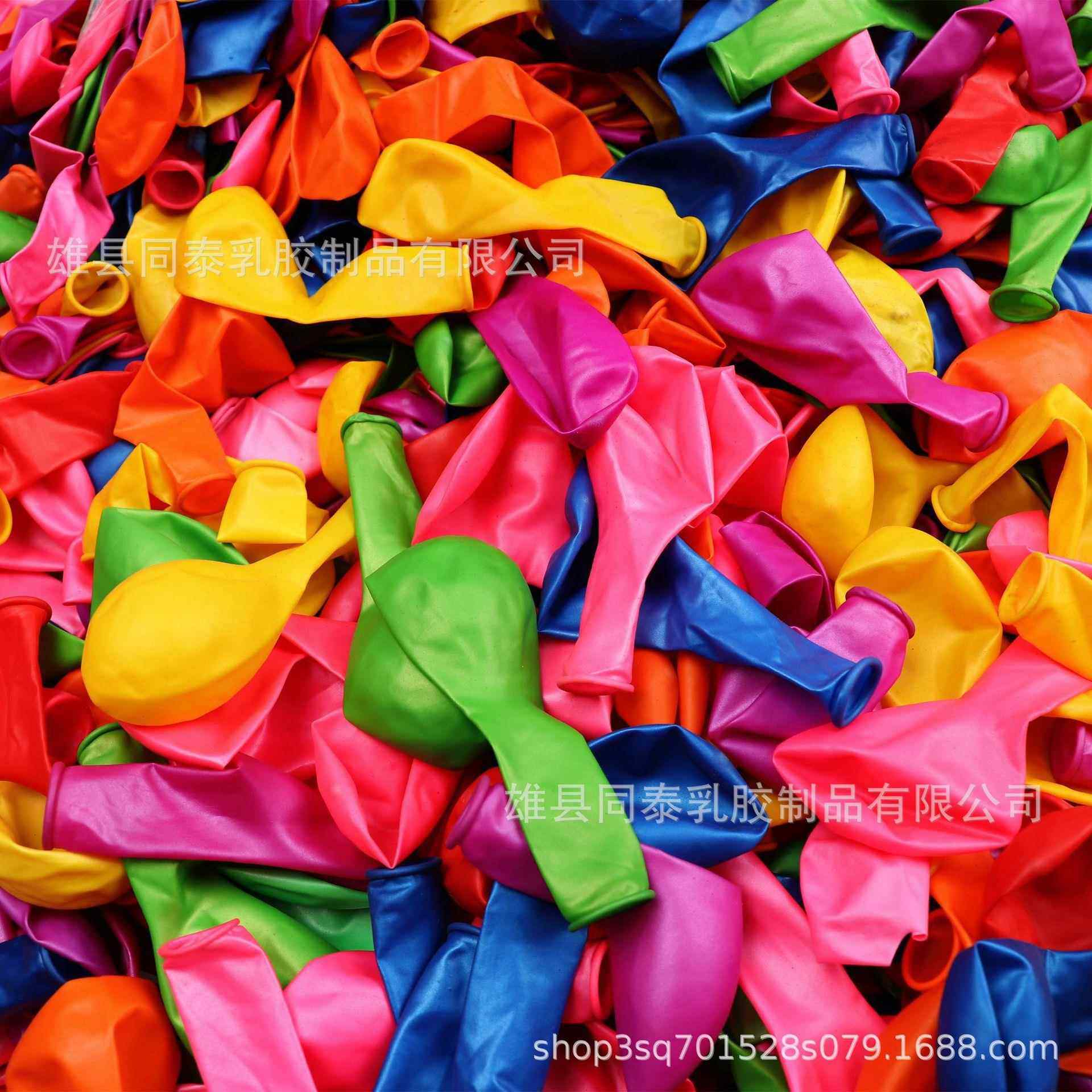 珠光色气球0.8克乳胶出口亚光小汽球2000个装烛光圆形脚踩地爆球