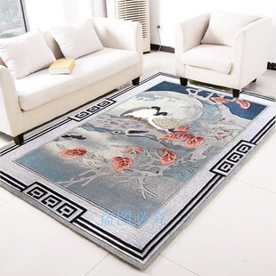 田园风格 纽西兰混纺羊毛地毯客厅茶几卧室飘窗地垫可定做