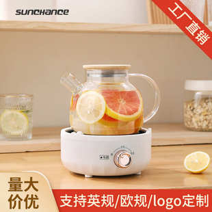 小型家用电热养生花茶壶烧水壶高硼硅宿舍玻璃煮茶器厂家一件代发