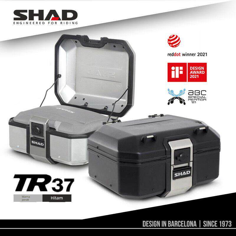 SHAD进口夏德摩托车尾箱铝合金后备箱摩旅机车装备置物工具箱TR37