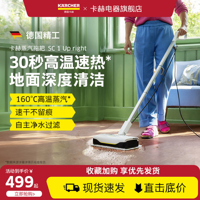 德国卡赫家用高温高压便携式蒸汽清洁机杀菌除虱全屋清洁蒸汽拖把