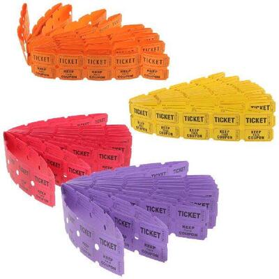 400 Pcs Lottery Ticket Raffle Tickets for Classroom Event