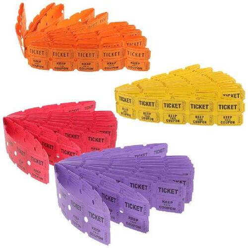 400 Pcs Lottery Ticket Raffle Tickets for Classroom Event