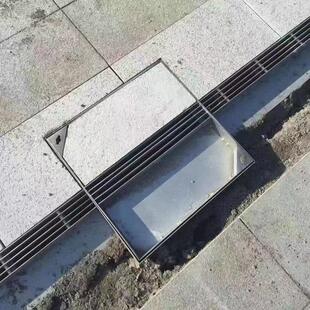 304不锈钢隐形井盖小区雨水排水沟盖板下水道隐形窨装饰雨水篦子