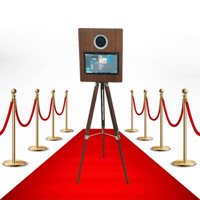 婚礼照相亭多人拍照15.6inch触摸屏带打印机woodenphotobooth