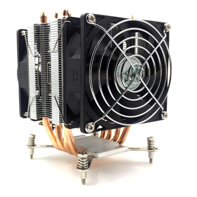 AVC 4铜管CPU散热器2011服务器主板 X99 X79 1700针静音风扇1155