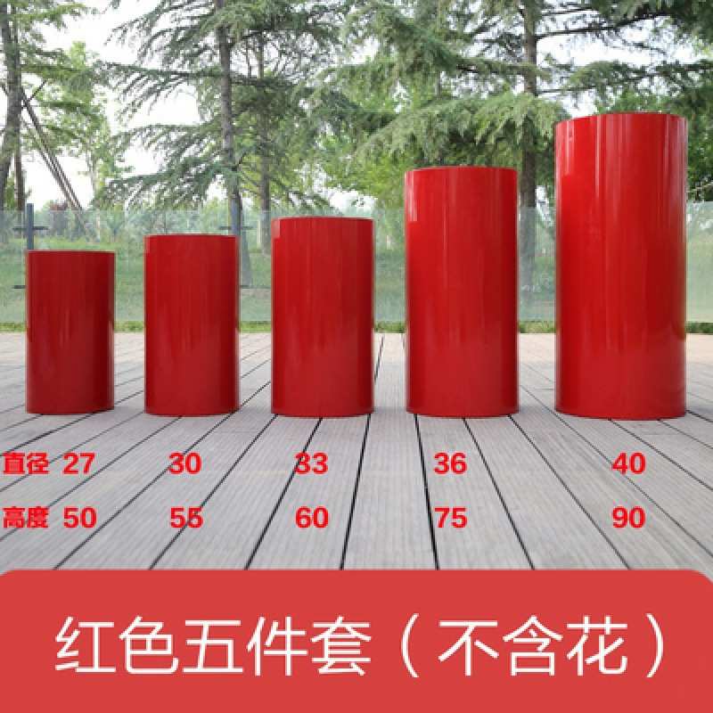 台甜品装饰圆柱新款道具生日派对摆件甜品桌铁艺区签到婚庆方圆筒