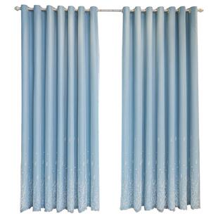 窗帘双层遮光布纱一体纯色卧室客厅阳台可订挂钩打孔简约现代新品