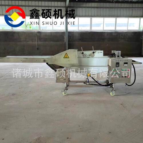 脆皮蛋卷上浆机 全自动面包片裹鸡蛋液机器 成套饼干涂裹流水线