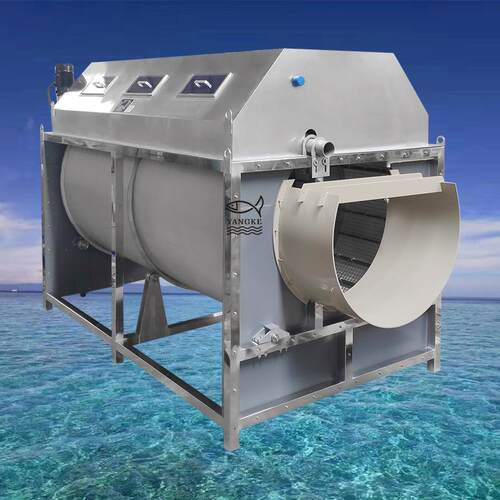 厂家直供循环水养殖设备自动反冲洗低耗304不锈钢开式大型微滤机