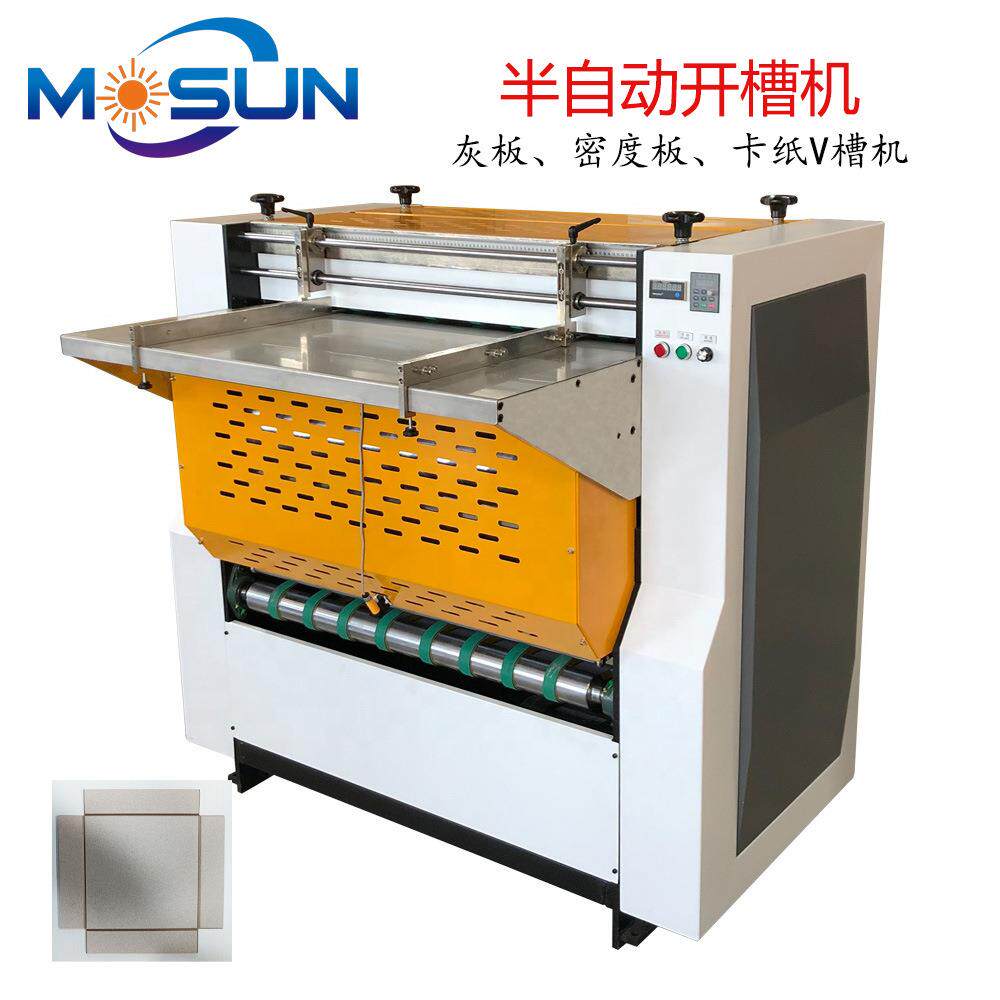 卡纸半自动开槽机灰板过V槽手动密度板滚筒无尘开槽机价格优惠