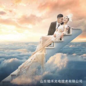 婚庆拍照打卡道具 爱情天梯 摄影背景装饰场地影楼建筑装饰