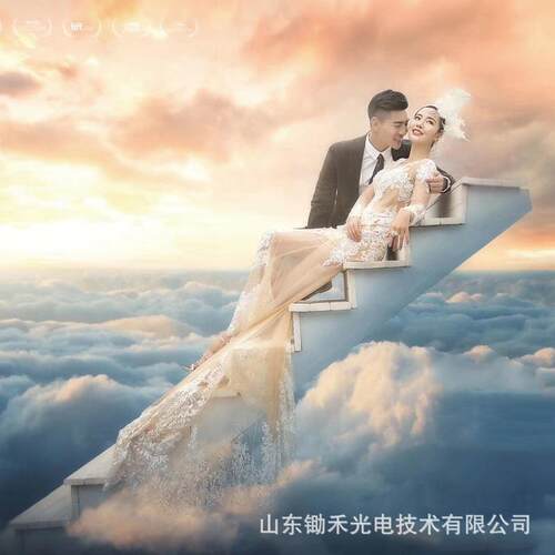 婚庆拍照打卡道具 爱情天梯 摄影背景装饰场地影楼建筑装饰