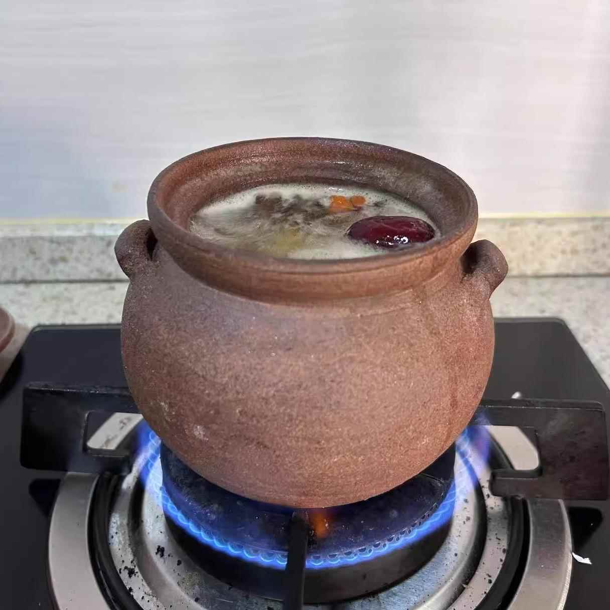土砂锅传统厨房高温明火液化气麻辣烫炖煮米线罐罐带盖陶罐煲汤釉