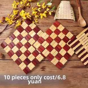 家用竹制隔热垫大号小号可选砂锅垫餐垫碗垫盘垫杯垫耐高温