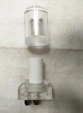 P2130过滤器低压水样滤器1加厚P有机玻过璃和不ZYW锈钢接口M14x.5