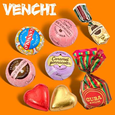 意大利进口VENCHI闻绮纯黑巧克力曲奇夹心散装零食天然coco脂喜糖