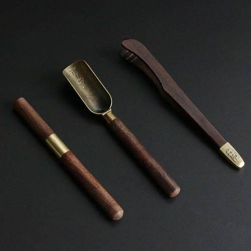 功夫茶具配件茶道六君子套装茶夹茶针茶刀茶勺茶匙家用配件大全