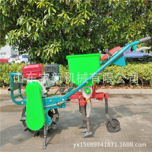 手推式汽油追肥机双行施肥播种机 苗圃茶园翻地机